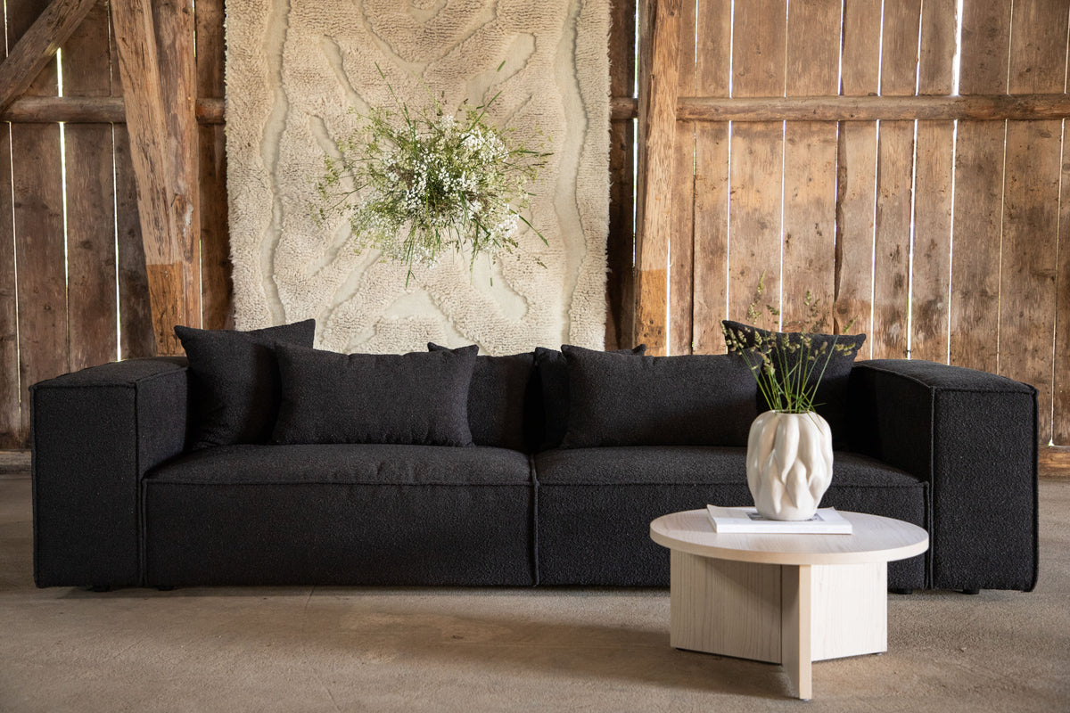 Gillholmen 3-sits soffa Svart