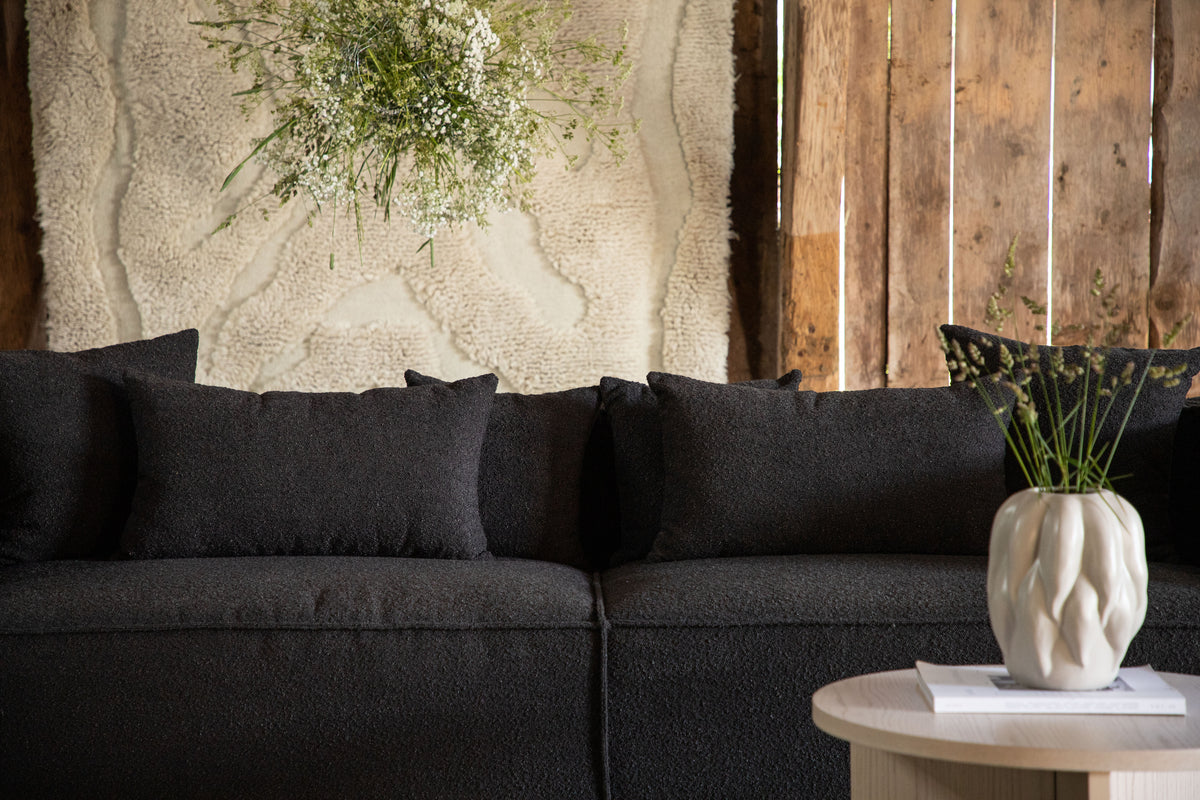 Gillholmen 3-sits soffa Svart